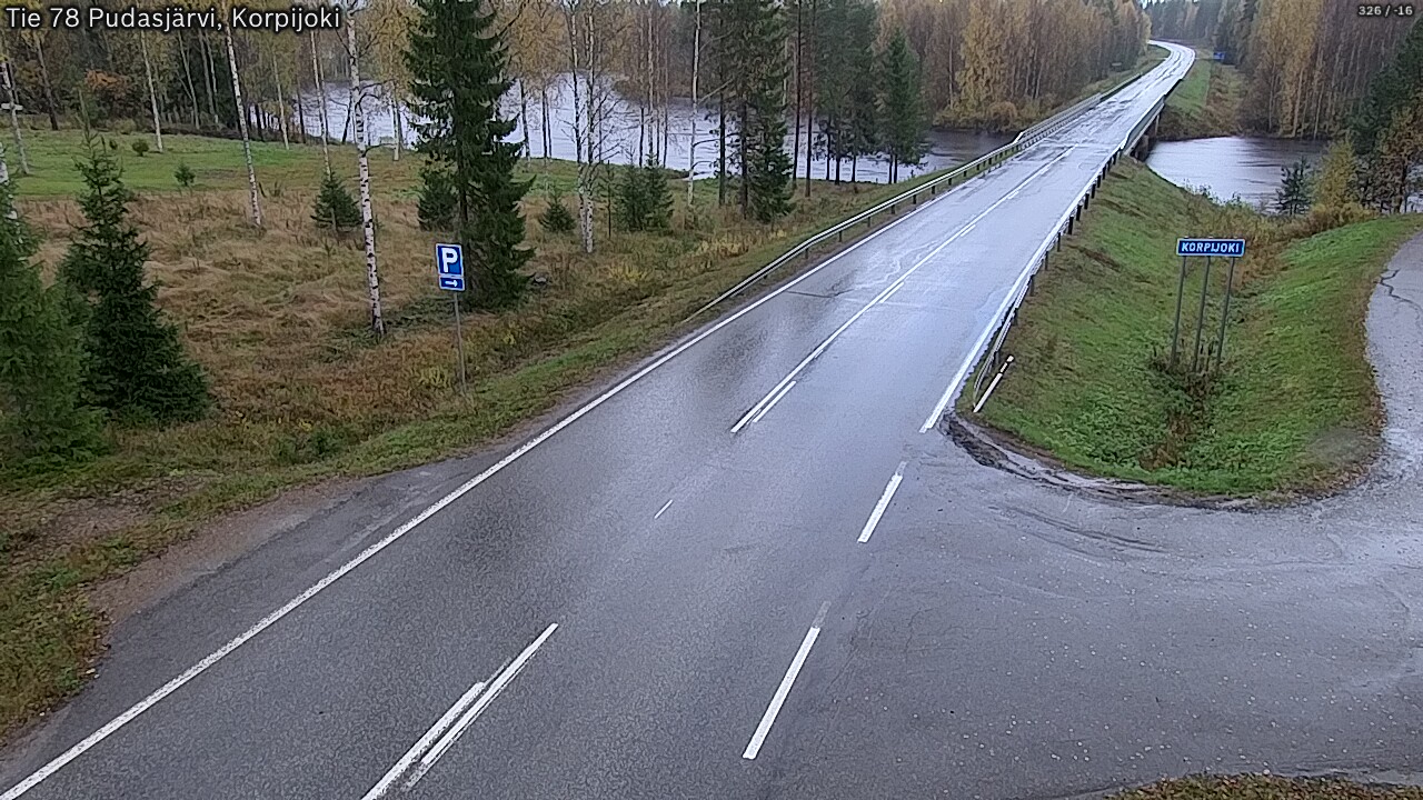 Weather Camera Image Road 78 Pudasjärvi, Korpijoki, Pudasjärvi, Pohjois-Pohjanmaa