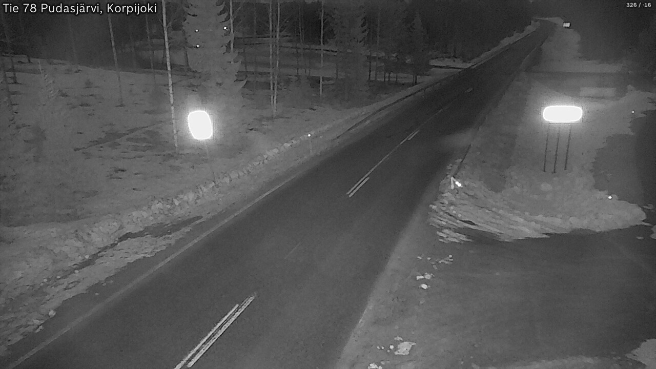 Kelikamerat Kuva Tie 78 Pudasjärvi, Korpijo, Pudasjärvi, Pohjois-Pohjanmaa