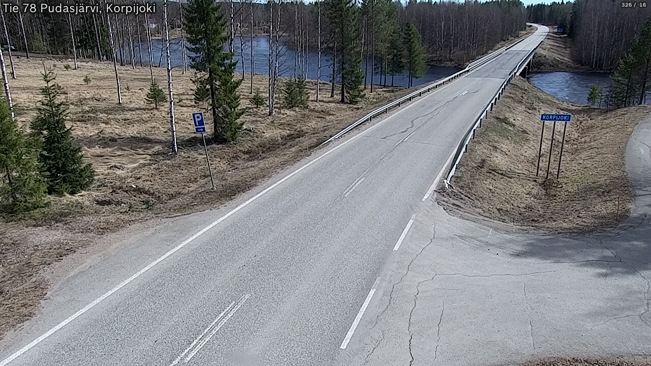Kelikamerat Kuva Tie 78 Pudasjärvi, Korpijo, Pudasjärvi, Pohjois-Pohjanmaa