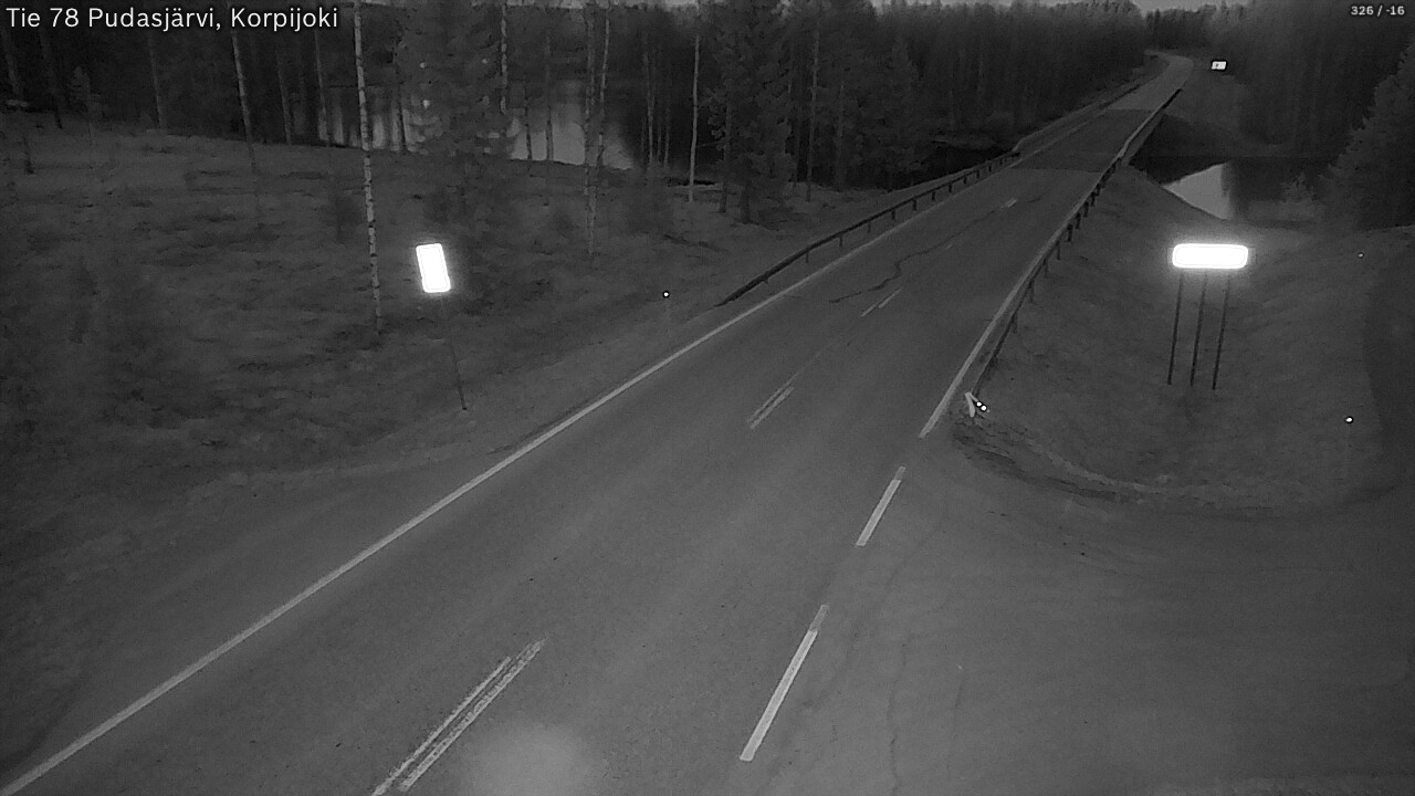 Kelikamerat Kuva Tie 78 Pudasjärvi, Korpijo, Pudasjärvi, Pohjois-Pohjanmaa