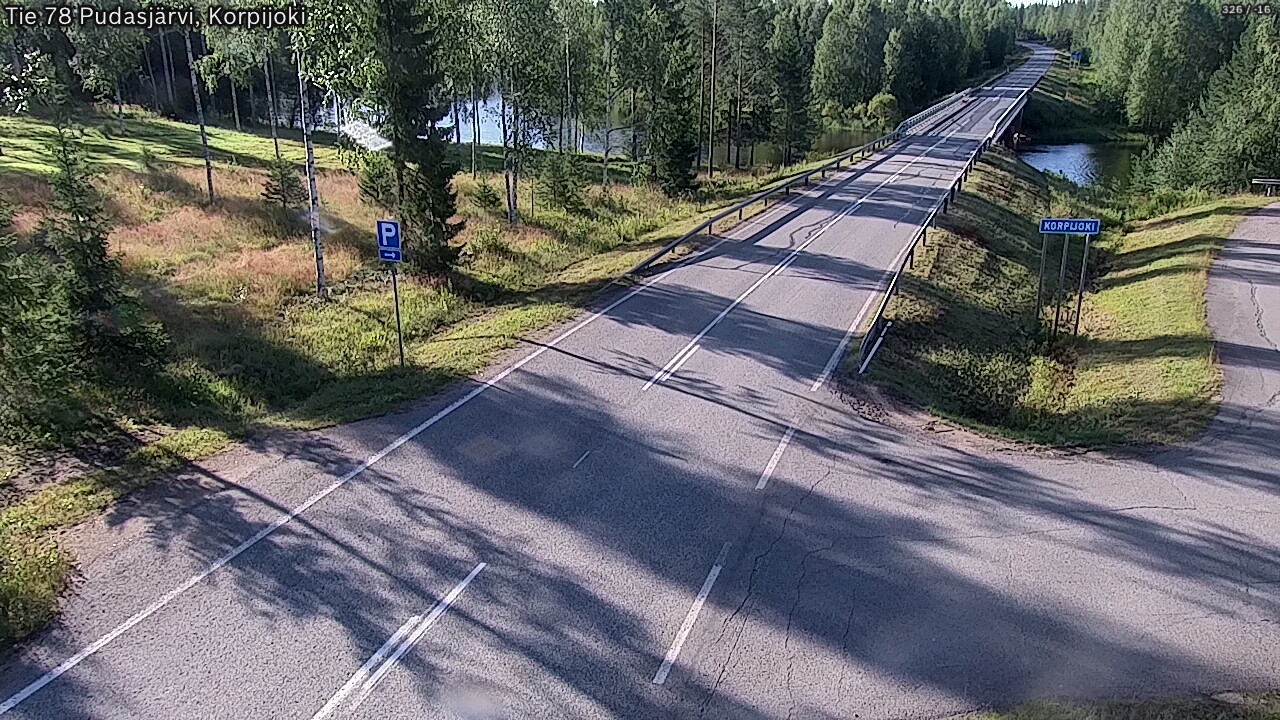 Weather Camera Image Väg 78 Pudasjärvi, Korpijoki, Pudasjärvi, Pohjois-Pohjanmaa