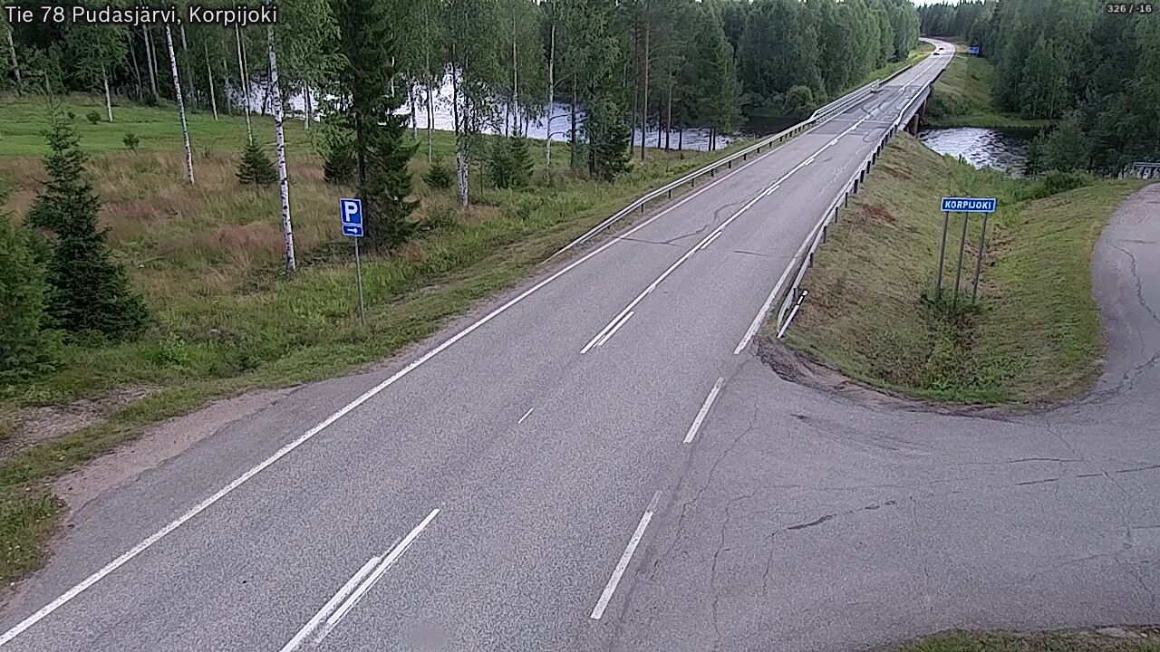 Kelikamerat Kuva Tie 78 Pudasjärvi, Korpijo, Pudasjärvi, Pohjois-Pohjanmaa