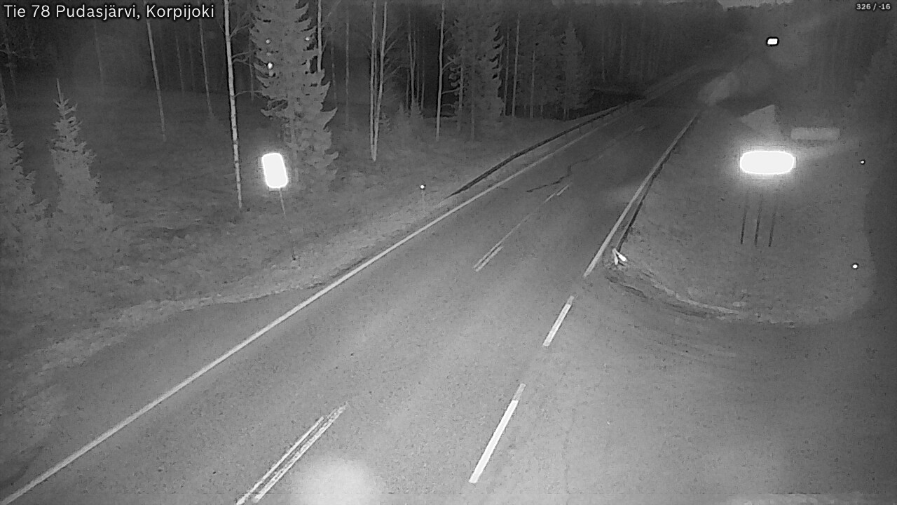 Kelikamerat Kuva Tie 78 Pudasjärvi, Korpijo, Pudasjärvi, Pohjois-Pohjanmaa