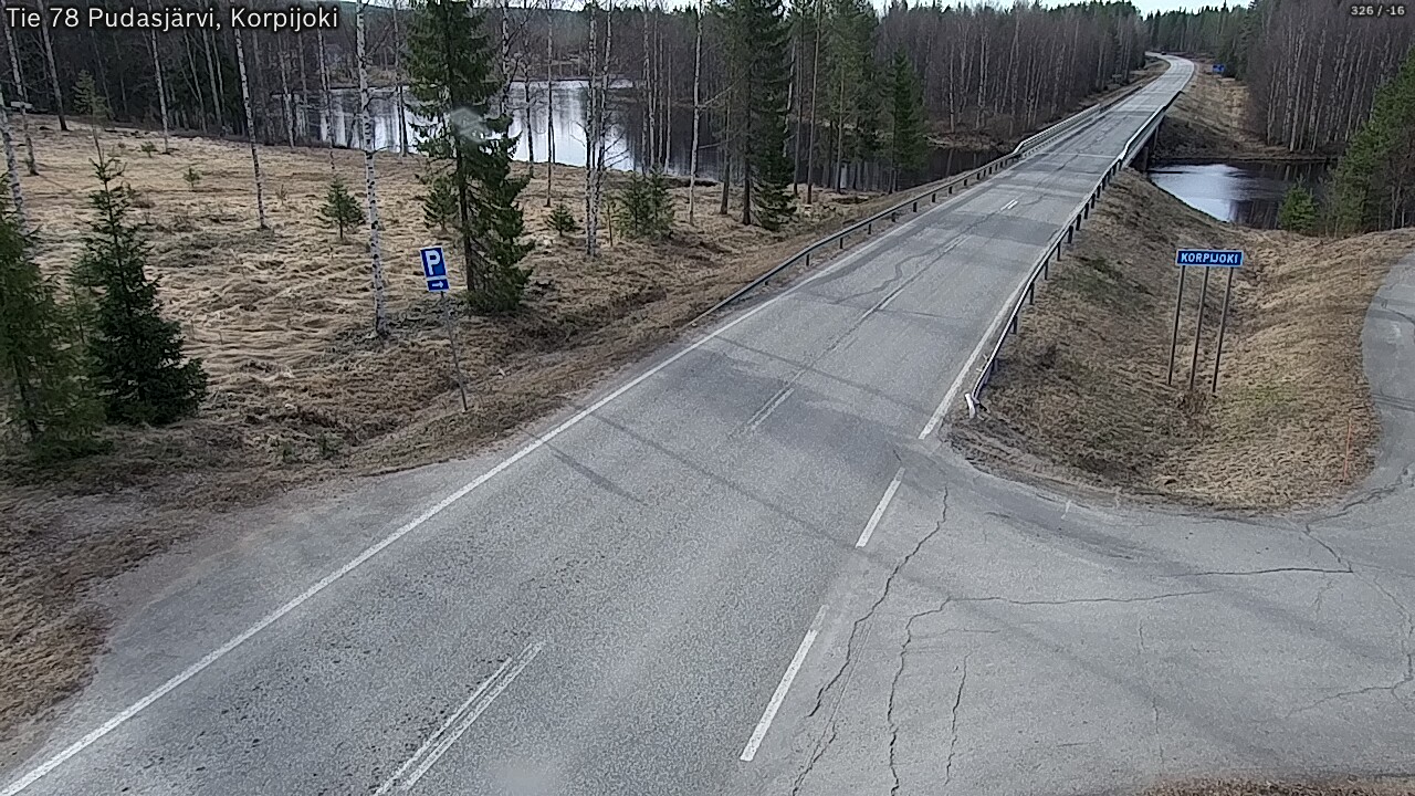 Kelikamerat Kuva Tie 78 Pudasjärvi, Korpijo, Pudasjärvi, Pohjois-Pohjanmaa