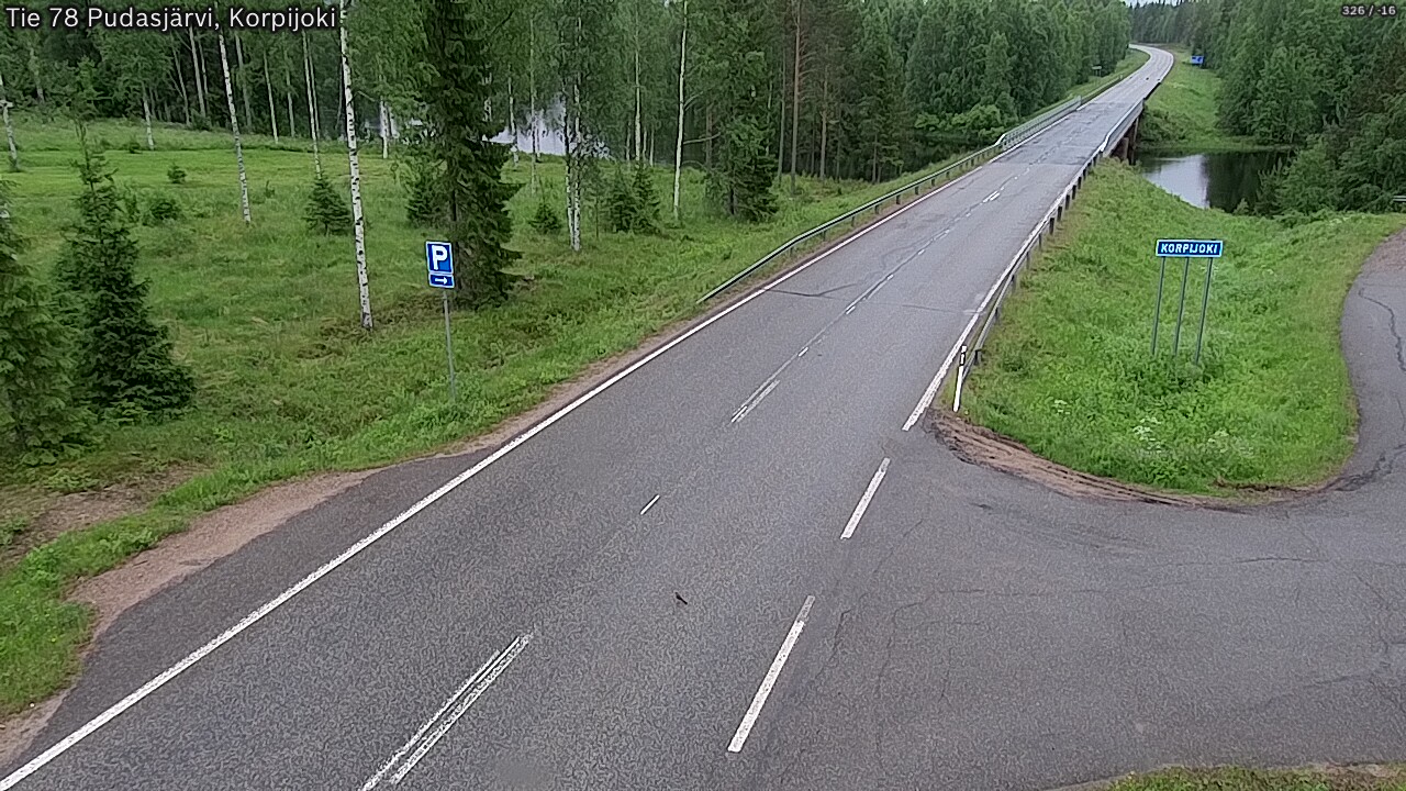 Kelikamerat Kuva Tie 78 Pudasjärvi, Korpijo, Pudasjärvi, Pohjois-Pohjanmaa