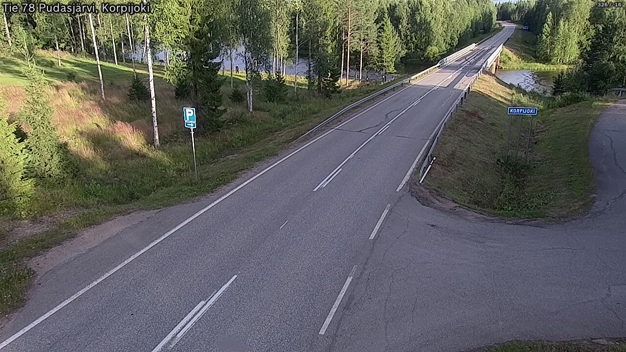 Kelikamerat Kuva Tie 78 Pudasjärvi, Korpijo, Pudasjärvi, Pohjois-Pohjanmaa