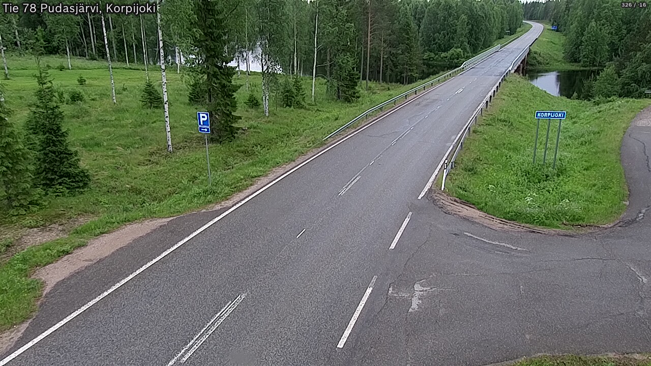 Kelikamerat Kuva Tie 78 Pudasjärvi, Korpijo, Pudasjärvi, Pohjois-Pohjanmaa