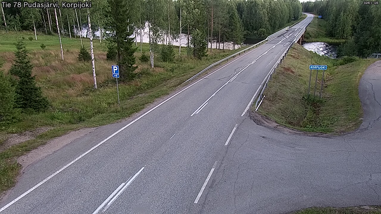 Kelikamerat Kuva Tie 78 Pudasjärvi, Korpijo, Pudasjärvi, Pohjois-Pohjanmaa