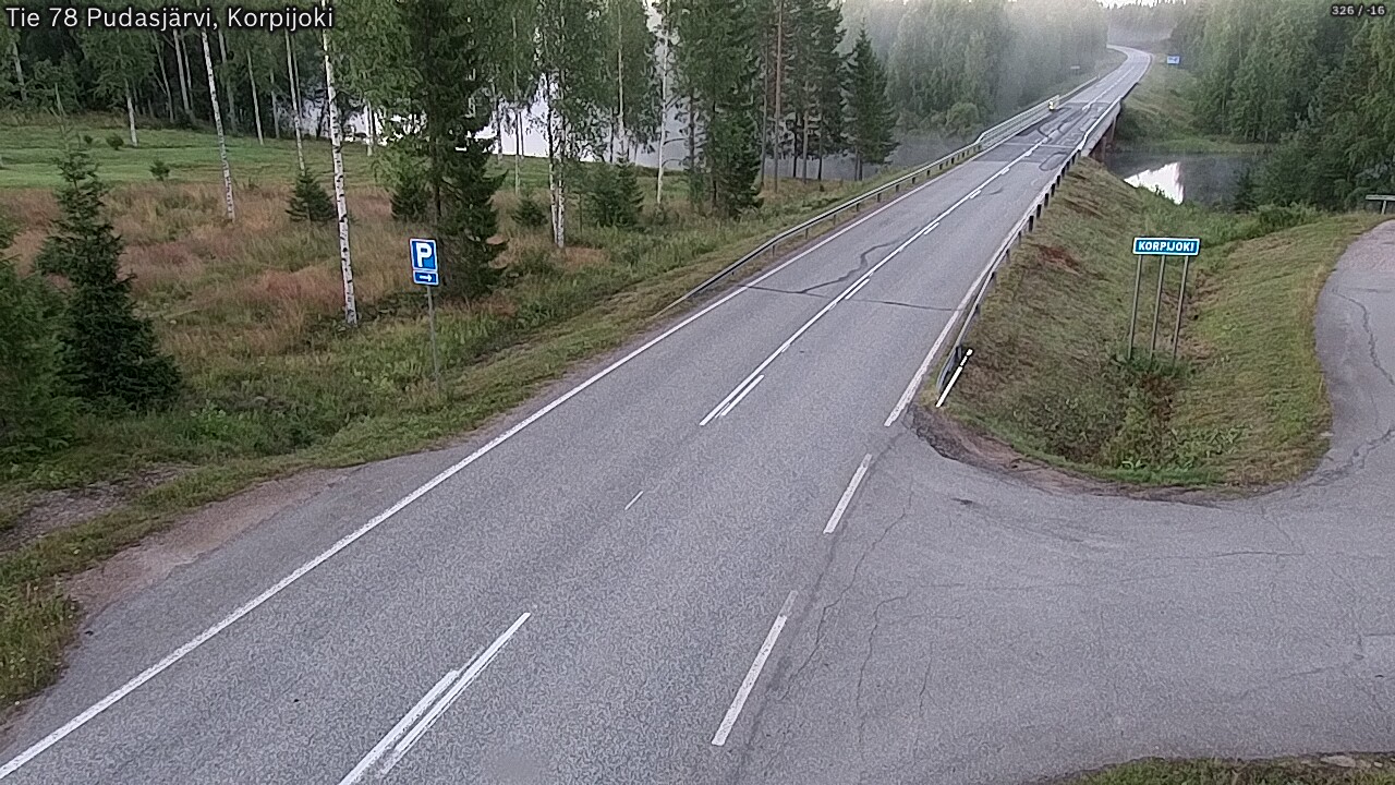 Kelikamerat Kuva Tie 78 Pudasjärvi, Korpijo, Pudasjärvi, Pohjois-Pohjanmaa