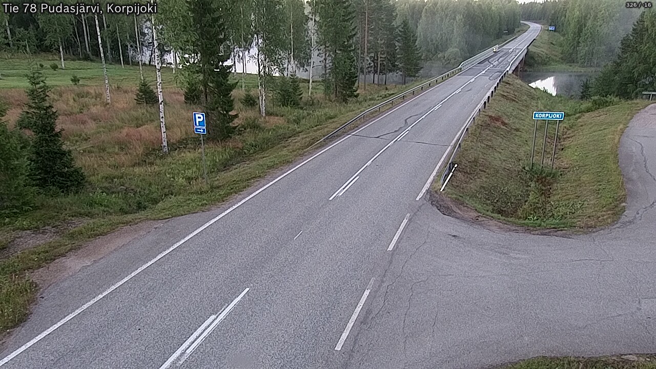 Kelikamerat Kuva Tie 78 Pudasjärvi, Korpijo, Pudasjärvi, Pohjois-Pohjanmaa