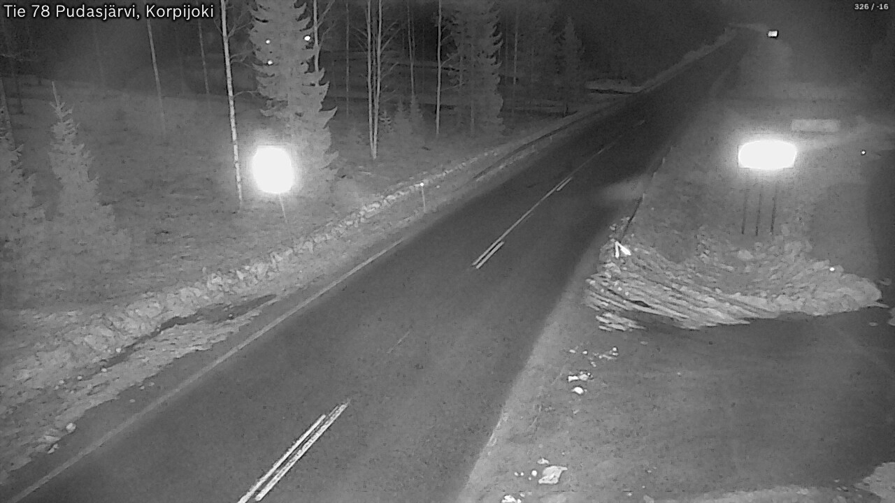 Kelikamerat Kuva Tie 78 Pudasjärvi, Korpijo, Pudasjärvi, Pohjois-Pohjanmaa