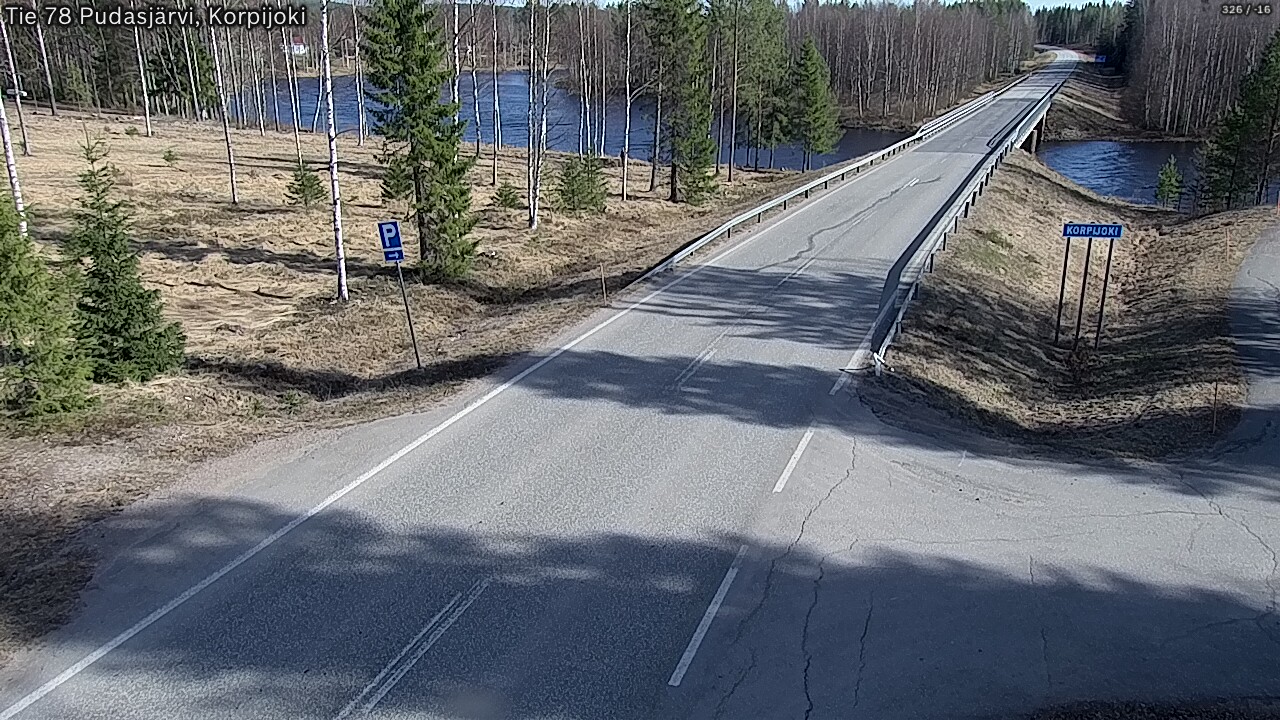 Kelikamerat Kuva Tie 78 Pudasjärvi, Korpijo, Pudasjärvi, Pohjois-Pohjanmaa