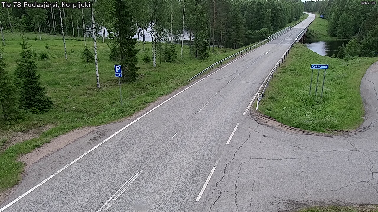 Kelikamerat Kuva Tie 78 Pudasjärvi, Korpijo, Pudasjärvi, Pohjois-Pohjanmaa