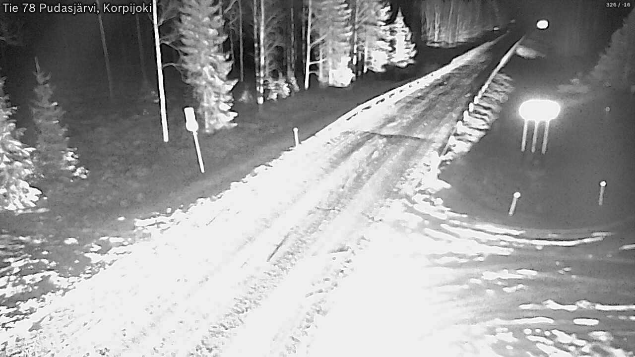 Kelikamerat Kuva Tie 78 Pudasjärvi, Korpijo, Pudasjärvi, Pohjois-Pohjanmaa