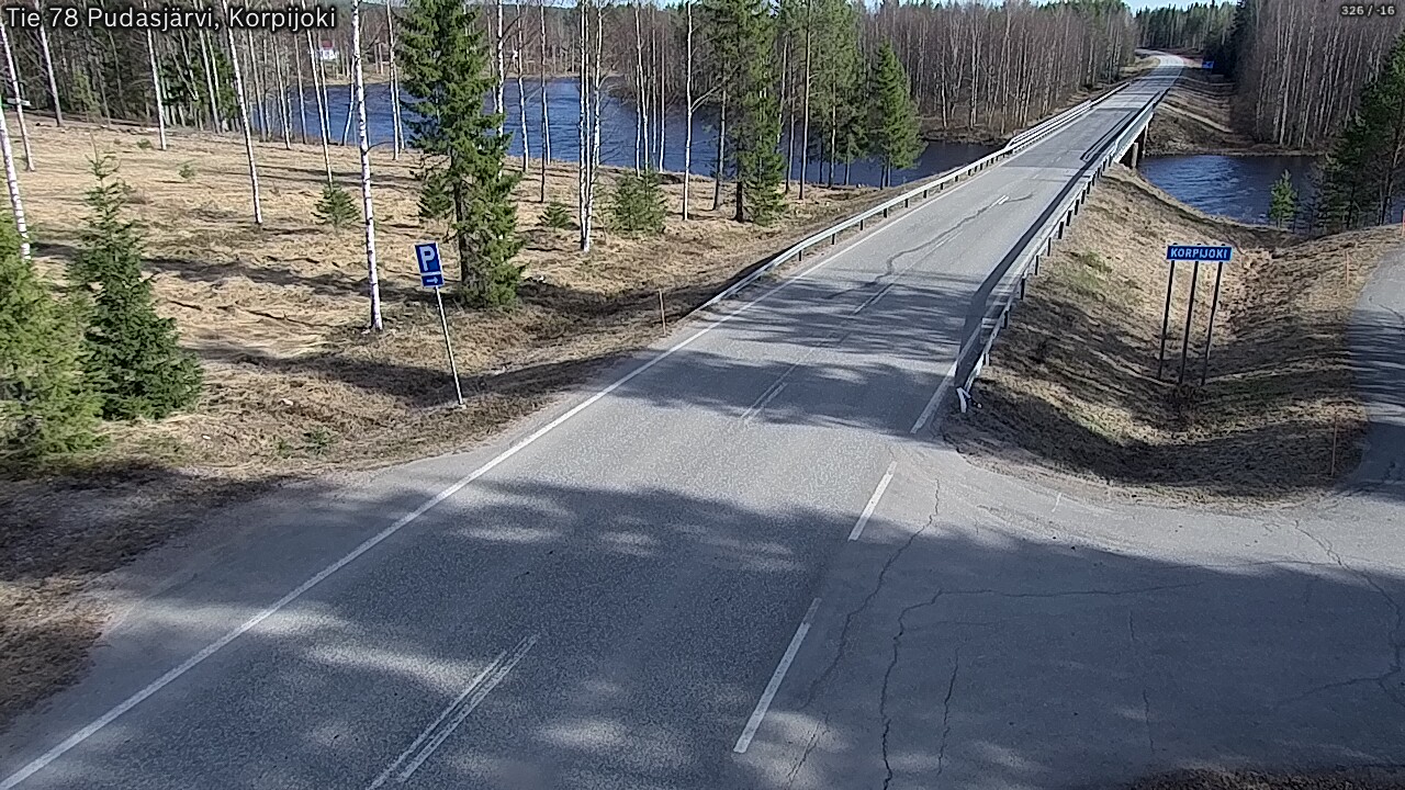 Kelikamerat Kuva Tie 78 Pudasjärvi, Korpijo, Pudasjärvi, Pohjois-Pohjanmaa