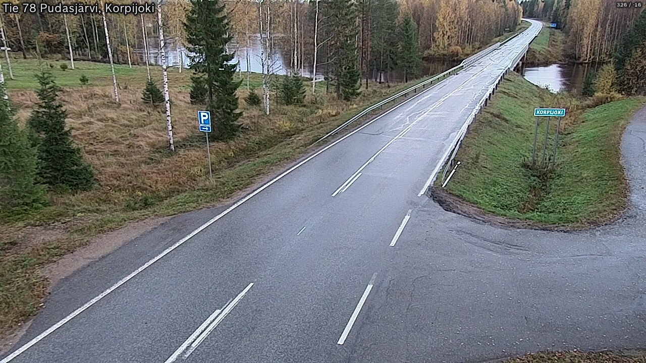 Weather Camera Image Road 78 Pudasjärvi, Korpijoki, Pudasjärvi, Pohjois-Pohjanmaa