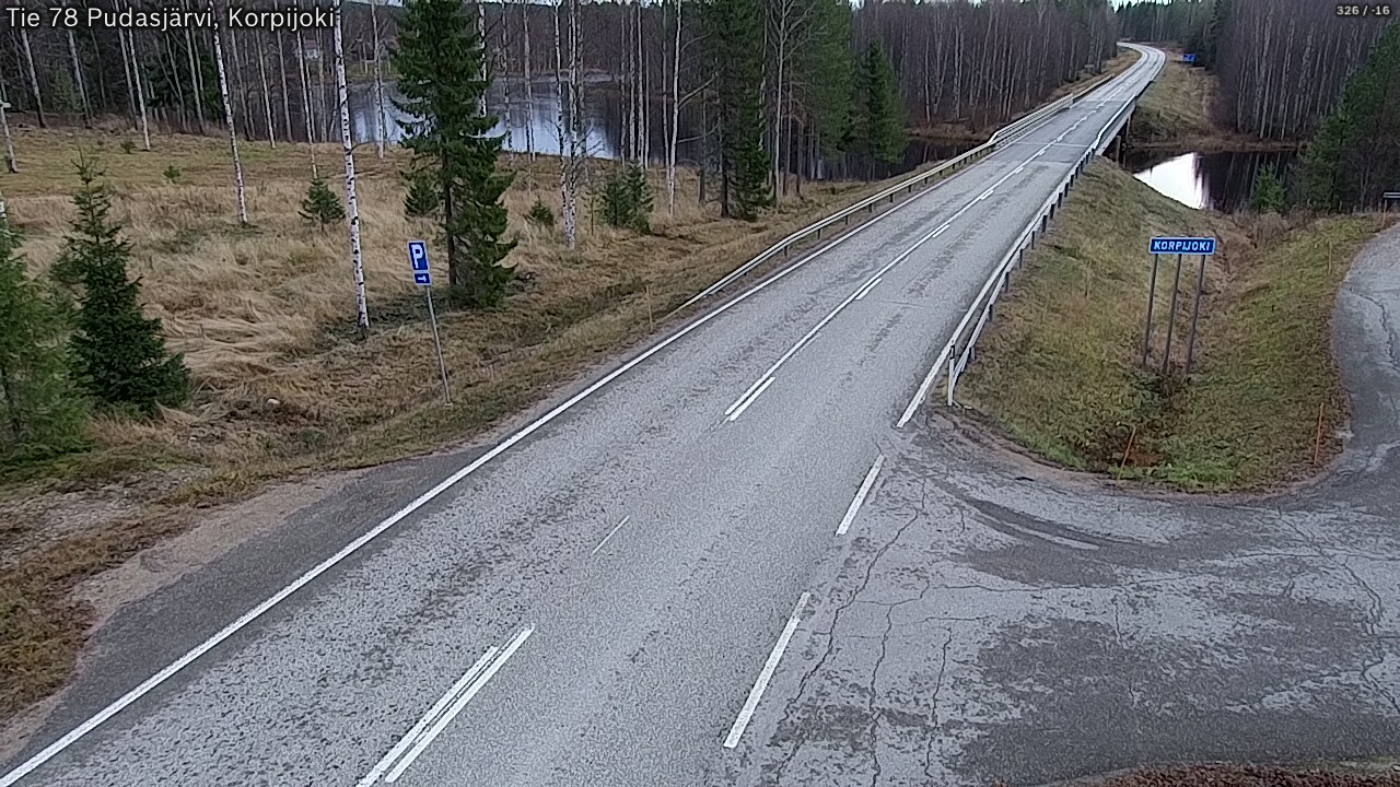 Kelikamerat Kuva Tie 78 Pudasjärvi, Korpijo, Pudasjärvi, Pohjois-Pohjanmaa