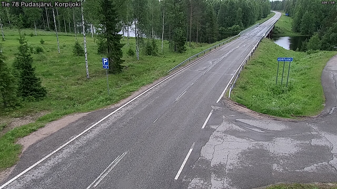 Kelikamerat Kuva Tie 78 Pudasjärvi, Korpijo, Pudasjärvi, Pohjois-Pohjanmaa