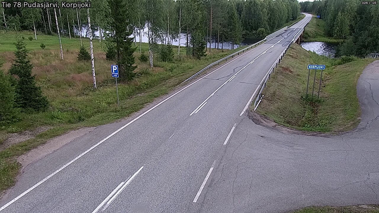 Kelikamerat Kuva Tie 78 Pudasjärvi, Korpijo, Pudasjärvi, Pohjois-Pohjanmaa