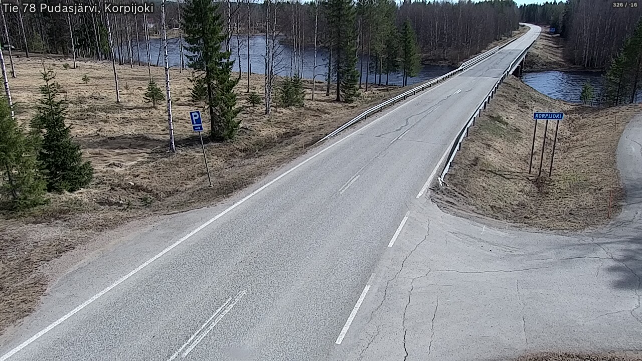 Kelikamerat Kuva Tie 78 Pudasjärvi, Korpijo, Pudasjärvi, Pohjois-Pohjanmaa