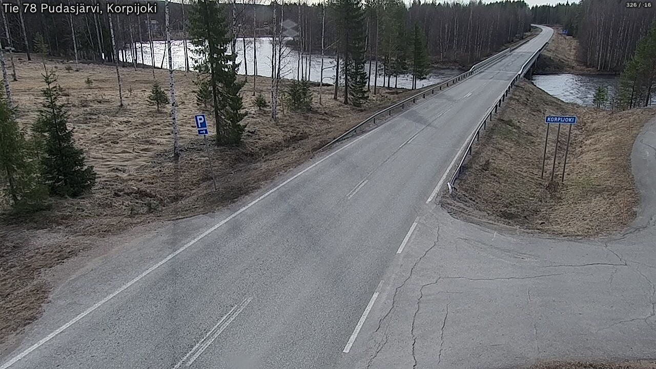 Kelikamerat Kuva Tie 78 Pudasjärvi, Korpijo, Pudasjärvi, Pohjois-Pohjanmaa