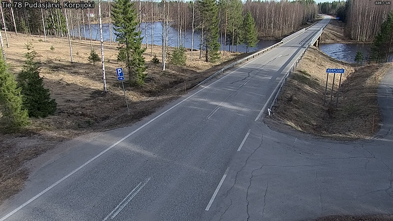 Kelikamerat Kuva Tie 78 Pudasjärvi, Korpijo, Pudasjärvi, Pohjois-Pohjanmaa