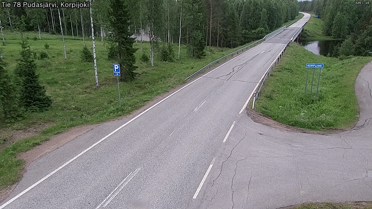 Kelikamerat Kuva Tie 78 Pudasjärvi, Korpijo, Pudasjärvi, Pohjois-Pohjanmaa