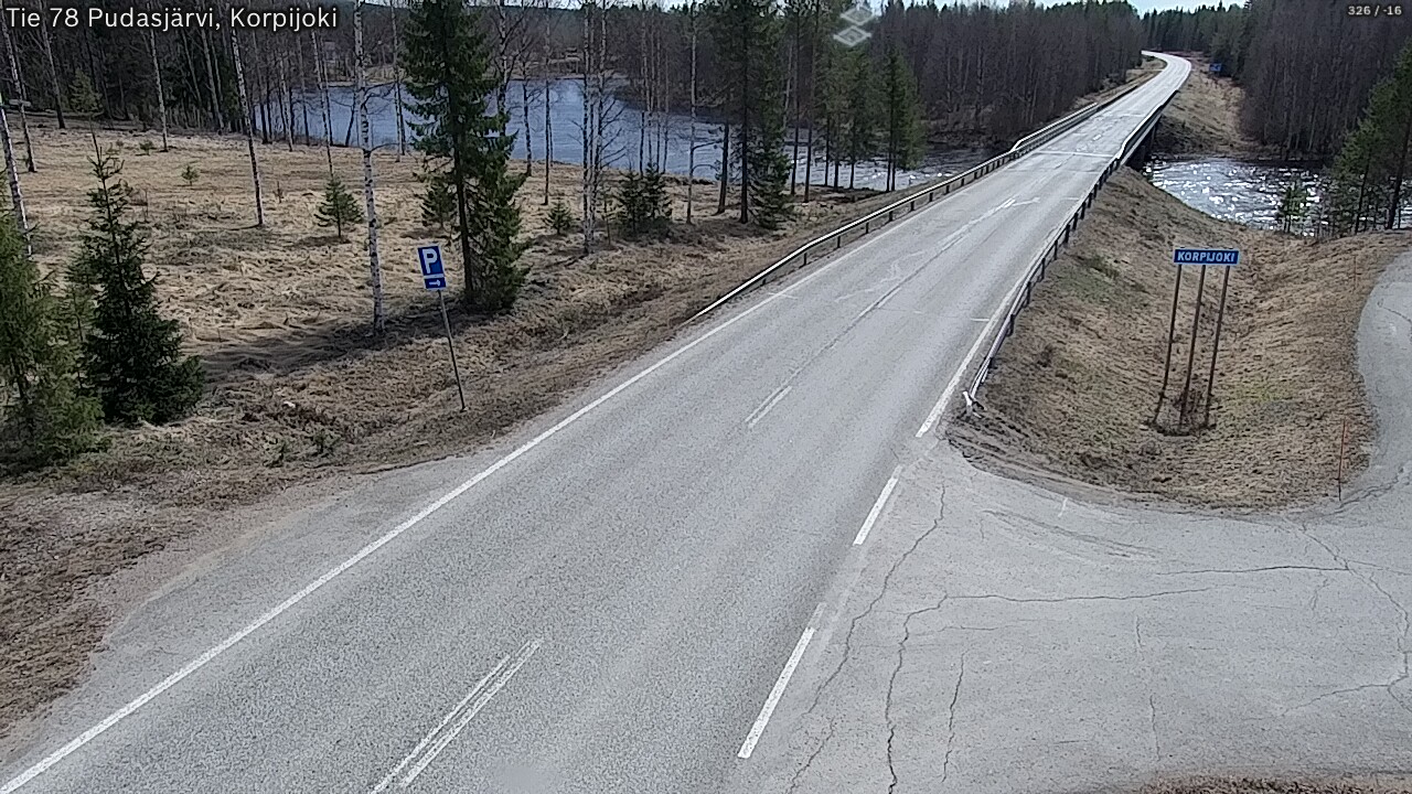 Kelikamerat Kuva Tie 78 Pudasjärvi, Korpijo, Pudasjärvi, Pohjois-Pohjanmaa