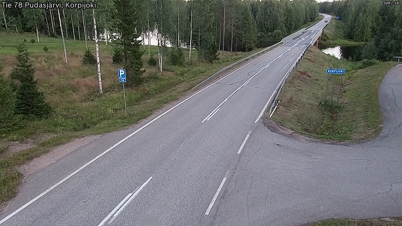 Kelikamerat Kuva Tie 78 Pudasjärvi, Korpijo, Pudasjärvi, Pohjois-Pohjanmaa