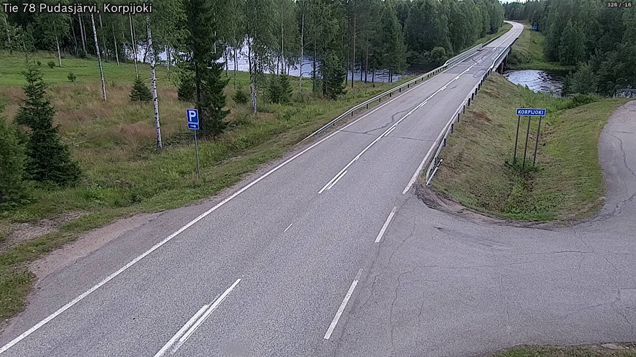 Kelikamerat Kuva Tie 78 Pudasjärvi, Korpijo, Pudasjärvi, Pohjois-Pohjanmaa