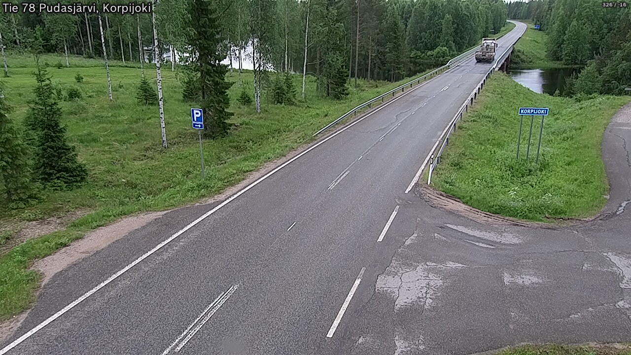 Kelikamerat Kuva Tie 78 Pudasjärvi, Korpijo, Pudasjärvi, Pohjois-Pohjanmaa