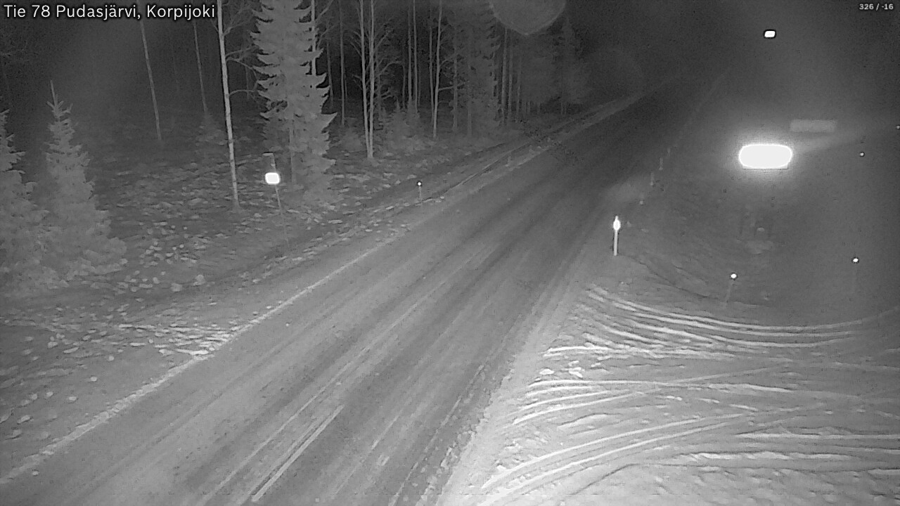 Kelikamerat Kuva Tie 78 Pudasjärvi, Korpijo, Pudasjärvi, Pohjois-Pohjanmaa