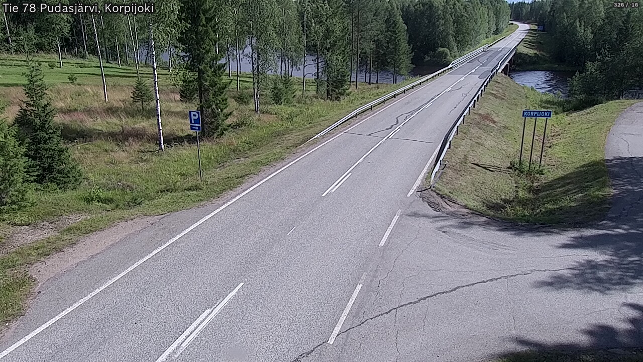 Kelikamerat Kuva Tie 78 Pudasjärvi, Korpijo, Pudasjärvi, Pohjois-Pohjanmaa