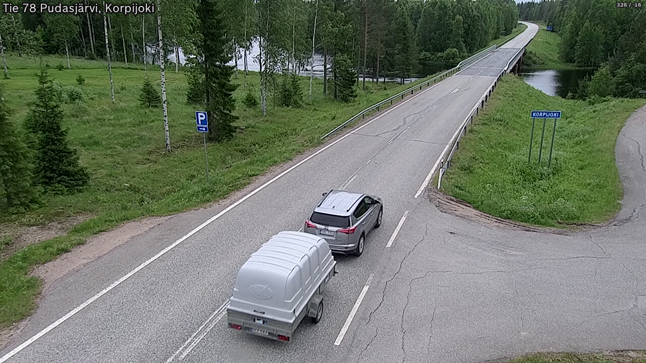 Kelikamerat Kuva Tie 78 Pudasjärvi, Korpijo, Pudasjärvi, Pohjois-Pohjanmaa