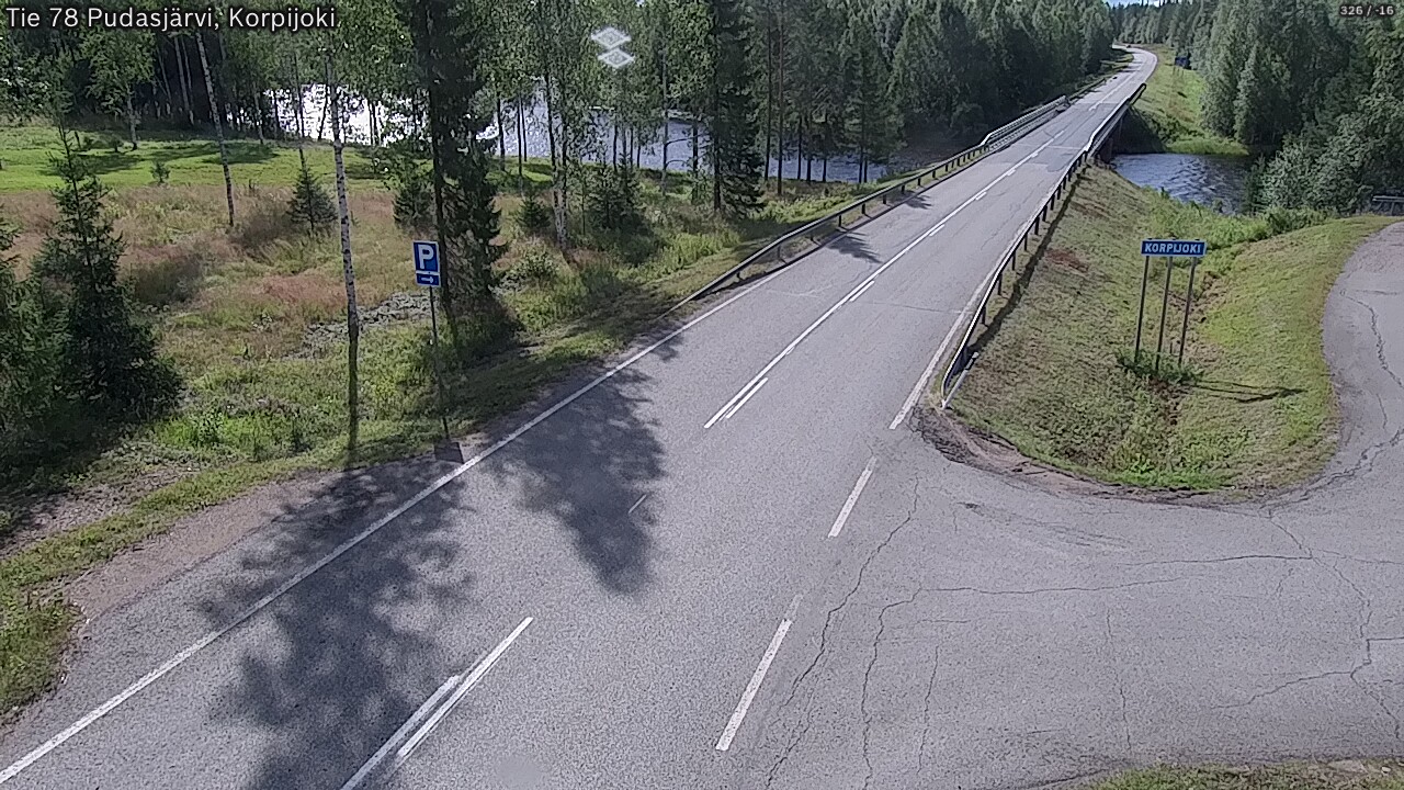 Kelikamerat Kuva Tie 78 Pudasjärvi, Korpijo, Pudasjärvi, Pohjois-Pohjanmaa