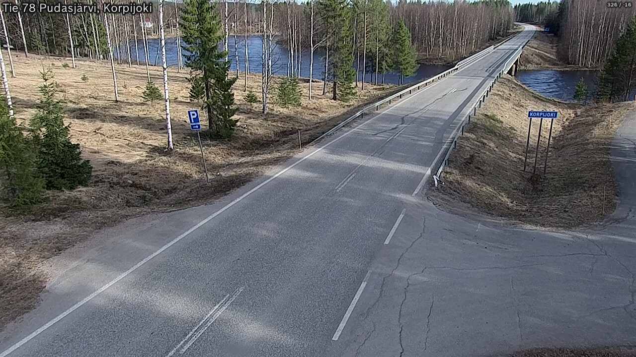 Kelikamerat Kuva Tie 78 Pudasjärvi, Korpijo, Pudasjärvi, Pohjois-Pohjanmaa