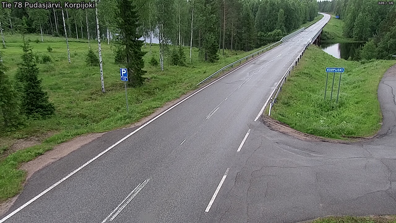 Kelikamerat Kuva Tie 78 Pudasjärvi, Korpijo, Pudasjärvi, Pohjois-Pohjanmaa
