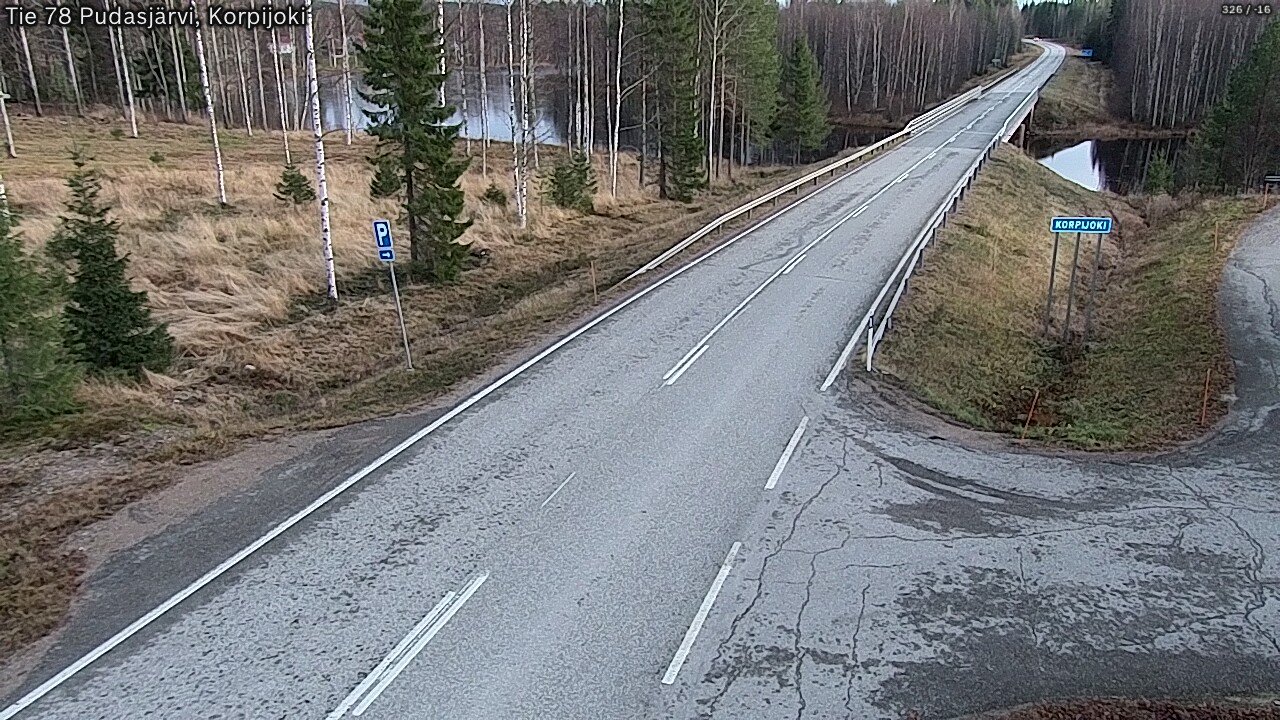 Kelikamerat Kuva Tie 78 Pudasjärvi, Korpijo, Pudasjärvi, Pohjois-Pohjanmaa