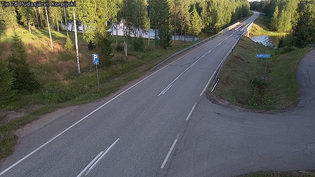Kelikamerat Kuva Tie 78 Pudasjärvi, Korpijo, Pudasjärvi, Pohjois-Pohjanmaa