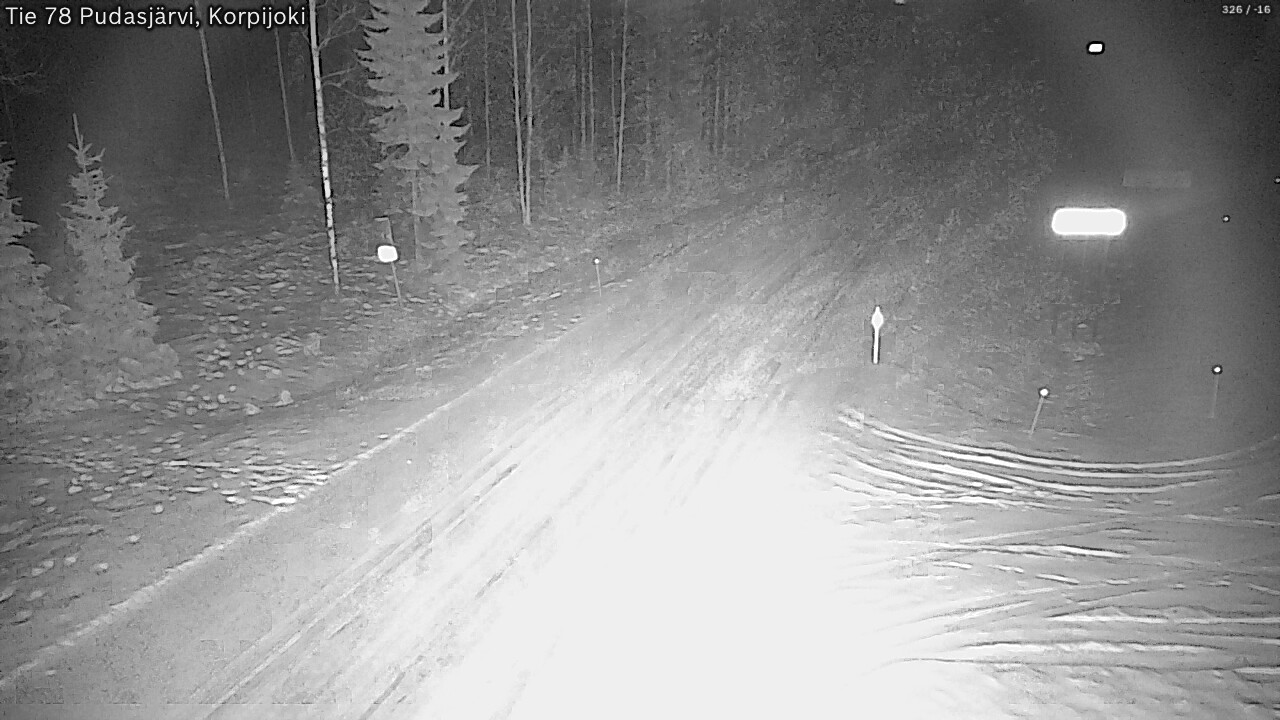 Kelikamerat Kuva Tie 78 Pudasjärvi, Korpijo, Pudasjärvi, Pohjois-Pohjanmaa