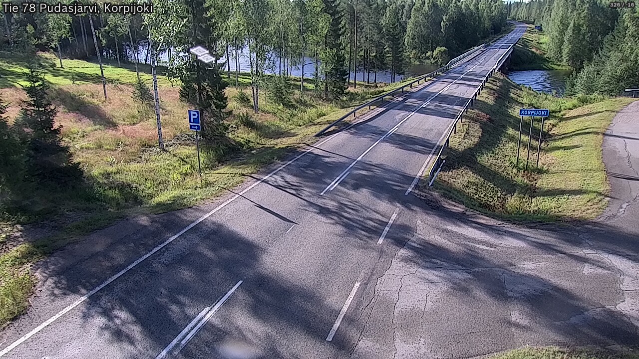 Kelikamerat Kuva Tie 78 Pudasjärvi, Korpijo, Pudasjärvi, Pohjois-Pohjanmaa