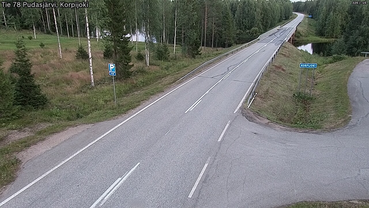 Kelikamerat Kuva Tie 78 Pudasjärvi, Korpijo, Pudasjärvi, Pohjois-Pohjanmaa