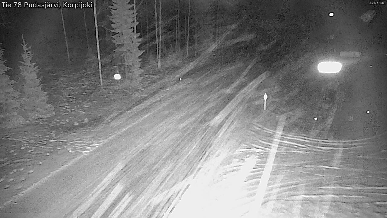 Kelikamerat Kuva Tie 78 Pudasjärvi, Korpijo, Pudasjärvi, Pohjois-Pohjanmaa