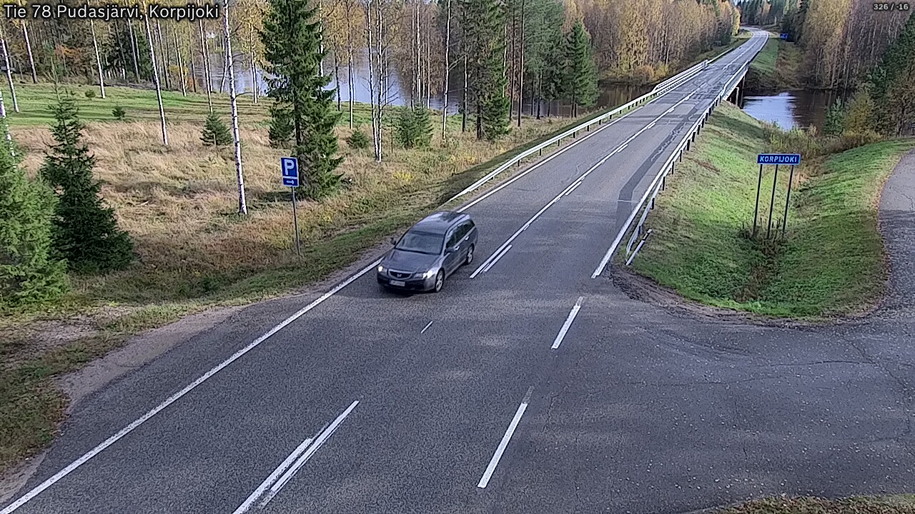Weather Camera Image Road 78 Pudasjärvi, Korpijoki, Pudasjärvi, Pohjois-Pohjanmaa