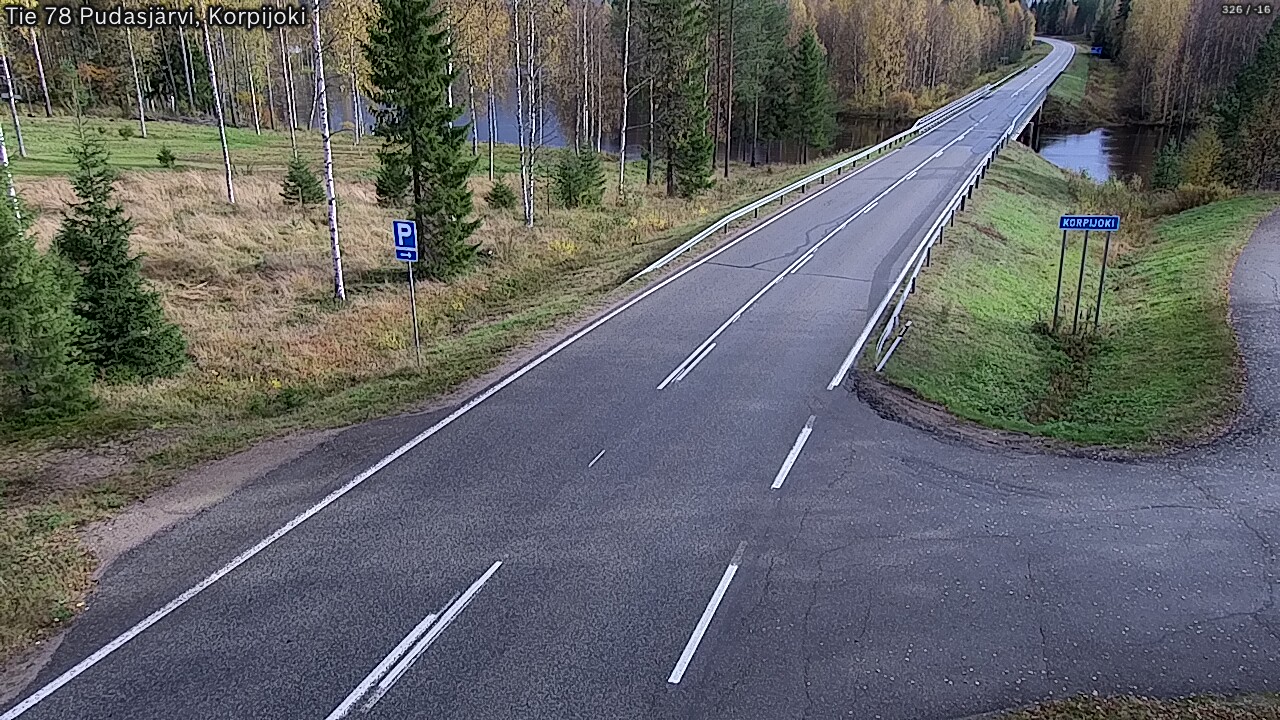 Weather Camera Image Road 78 Pudasjärvi, Korpijoki, Pudasjärvi, Pohjois-Pohjanmaa