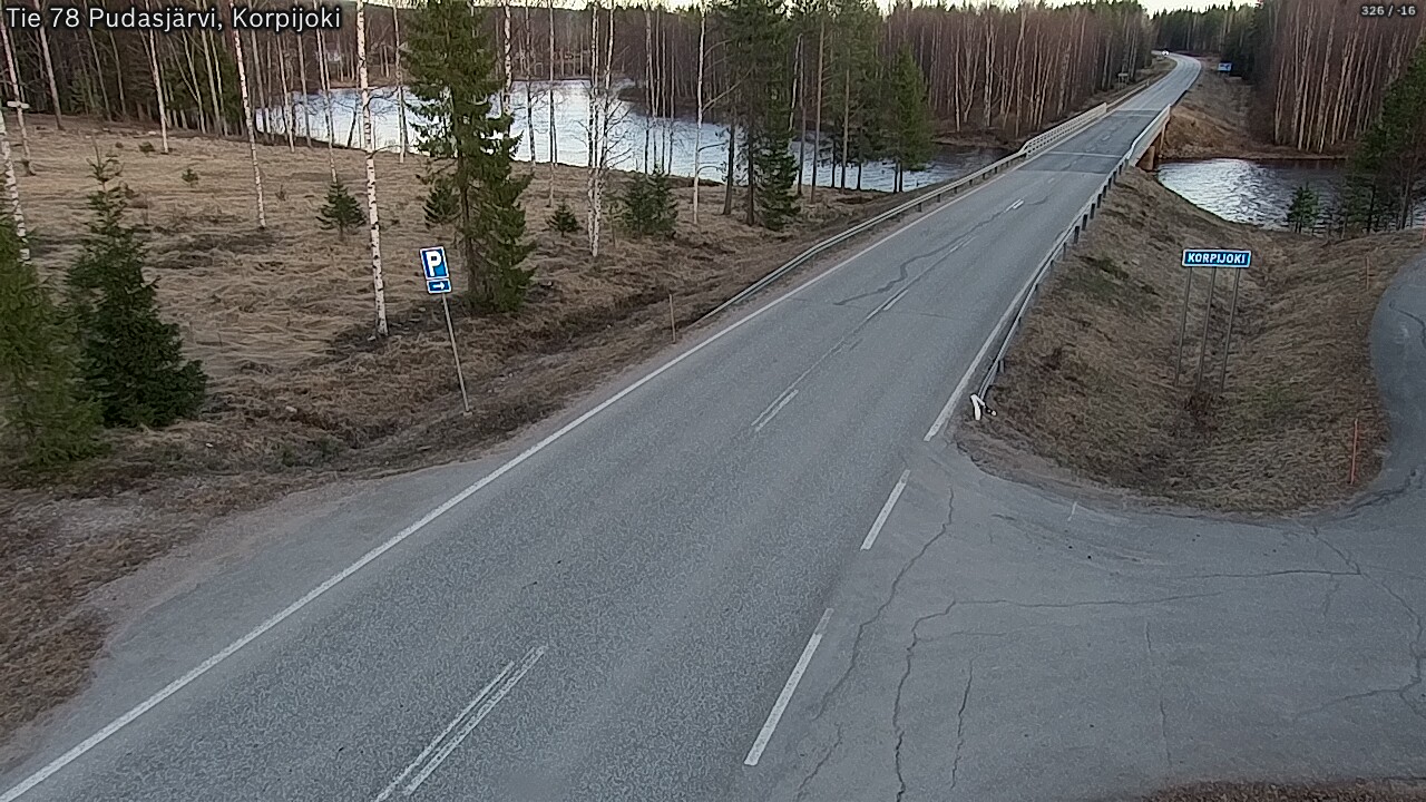Kelikamerat Kuva Tie 78 Pudasjärvi, Korpijo, Pudasjärvi, Pohjois-Pohjanmaa