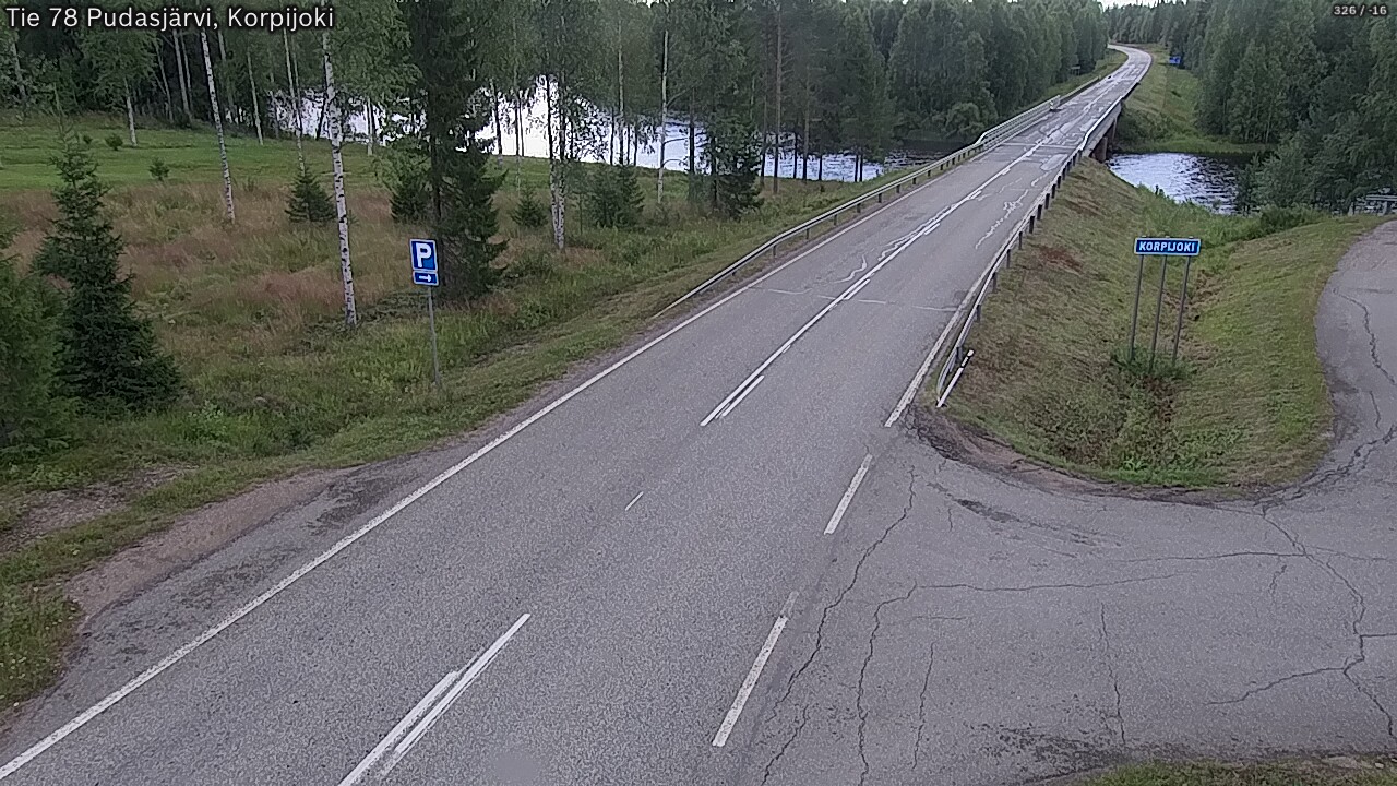 Kelikamerat Kuva Tie 78 Pudasjärvi, Korpijo, Pudasjärvi, Pohjois-Pohjanmaa