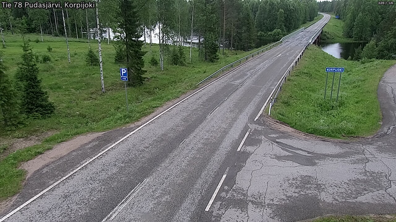 Kelikamerat Kuva Tie 78 Pudasjärvi, Korpijo, Pudasjärvi, Pohjois-Pohjanmaa