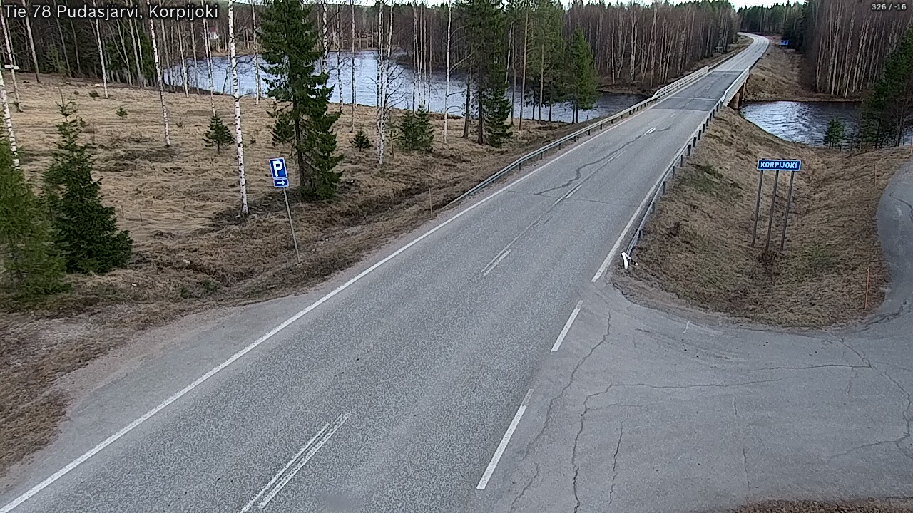 Kelikamerat Kuva Tie 78 Pudasjärvi, Korpijo, Pudasjärvi, Pohjois-Pohjanmaa