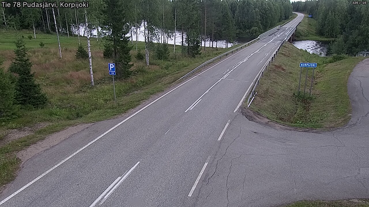 Kelikamerat Kuva Tie 78 Pudasjärvi, Korpijo, Pudasjärvi, Pohjois-Pohjanmaa